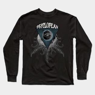 Psyclopean - New Logo Lovecraft design dark ambient dungeon synth Long Sleeve T-Shirt